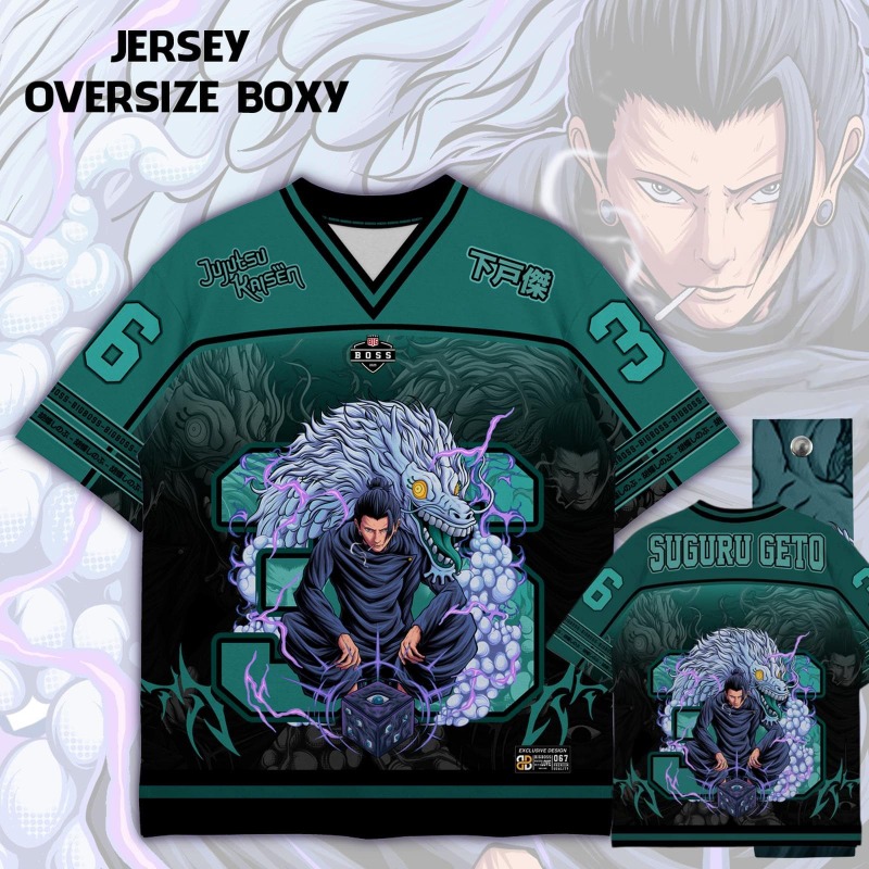 Anime Merchandise For Men - Maglietta con Stampa Anime Jujutsu Kaisen
