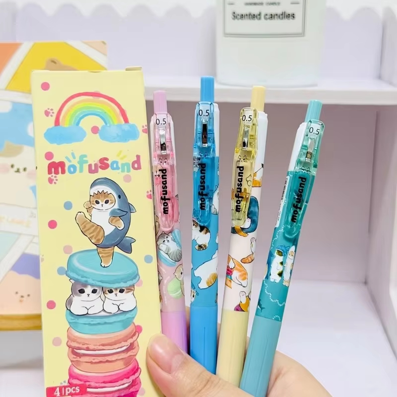 Anime Merchandise For Girls - 4 pezzi di penne neutre a