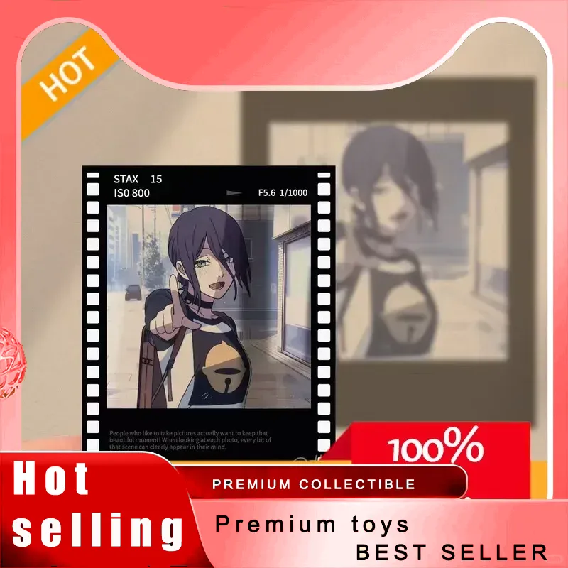 Anime Merchandise For Men - Carta Trasparente Stile Polaroid di Chainsaw