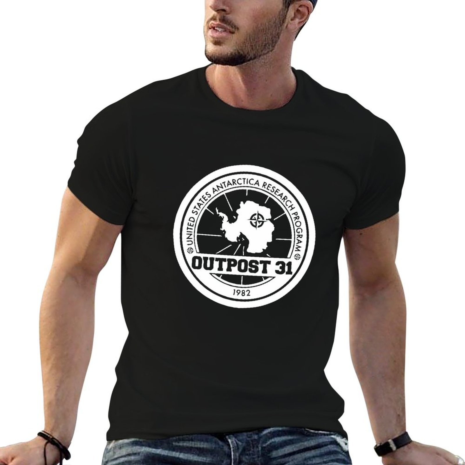Outpost 31 Logo MERCHANDISE T- - Anime Merchandise For Men recensione e prezzo